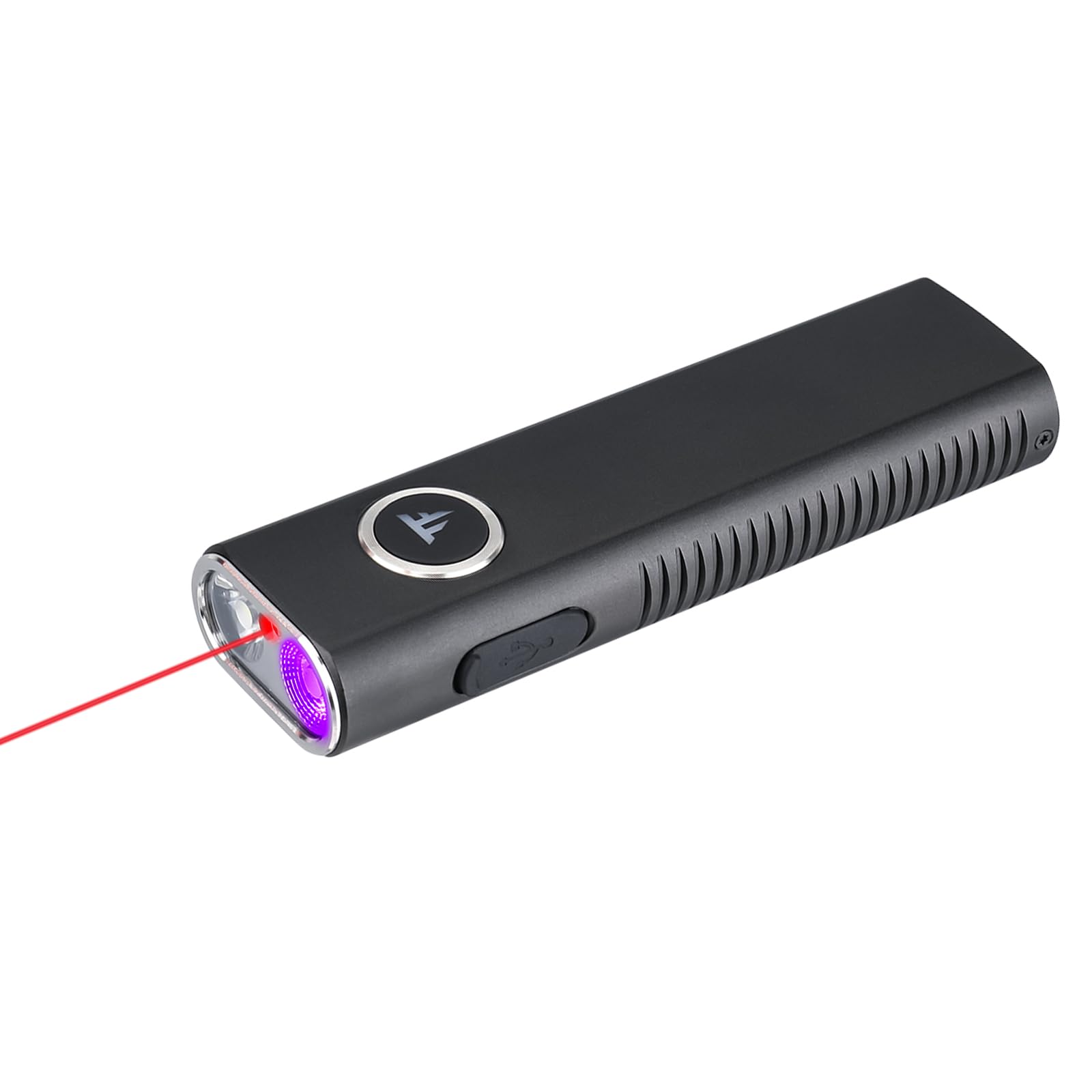TrustFire Mini X3-SE Rechargeable Flat EDC Flashlight with White Light, UV Light and Red Beam, 1200 Lumens LED Flashlights Combo, Triple Light Sources