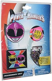 Set de accesorios para botones de los Power Rangers de Saban, color rosa