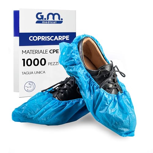 GM - 1000 Copriscarpe Monouso in PE 3,2 gr –