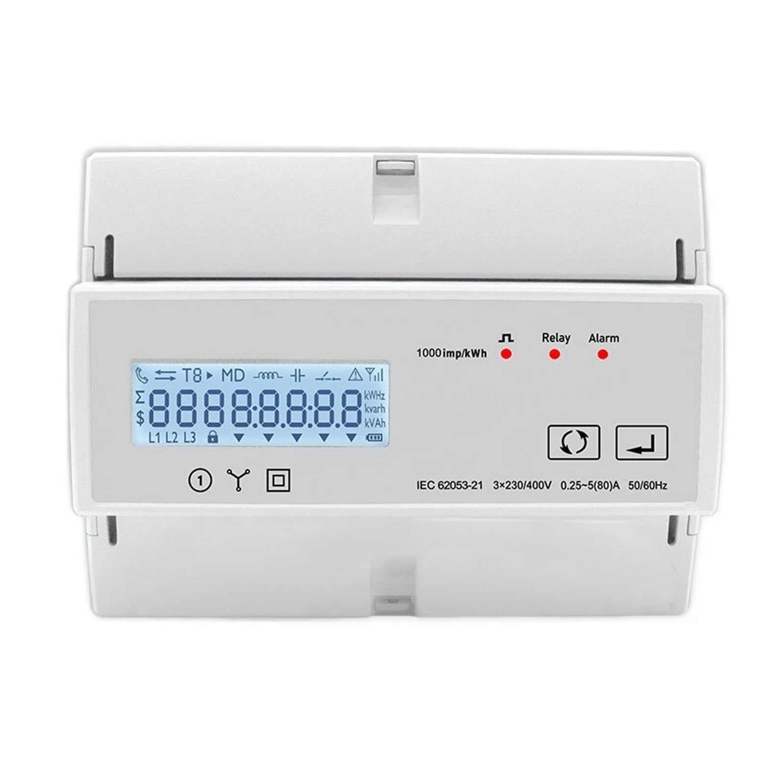 Monitoraggio Dell'Energia del Contatore Intelligen Smart Life TUYA Contatore di Energia Trifase Timer Misuratore di Potenza WiFi