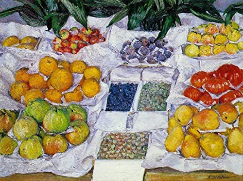 Impression Toile Fruits sur un présentoir Caillebotte - Finition Galerie Fine Art 60x90