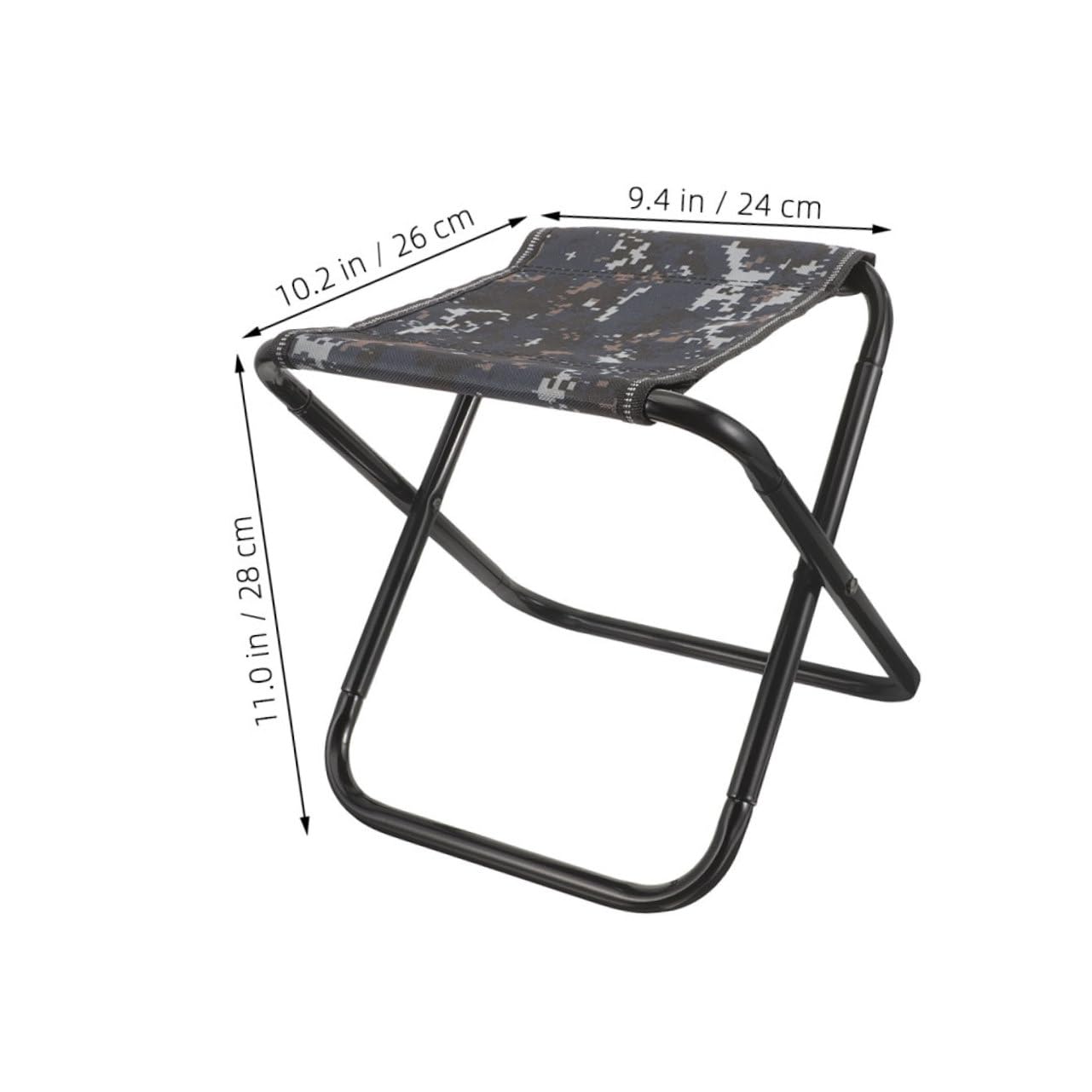 Kisangel Portable Folding Stool for Outdoor Activities Lightweight Camp Seat for Fishing Hiking and Garden Use Durable Multi Functional Easy to Carry Camouflage Design