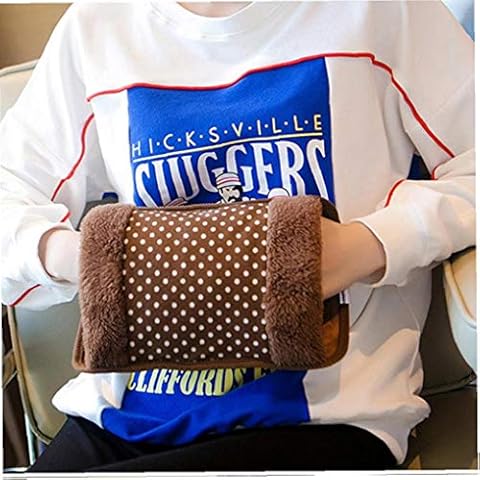 IVYSHION Rechargeable Hot Water Bottle for Winter Electric Hand Warm Bag with Soft Flannel Cover Hand Warmer Heater Bag Cover