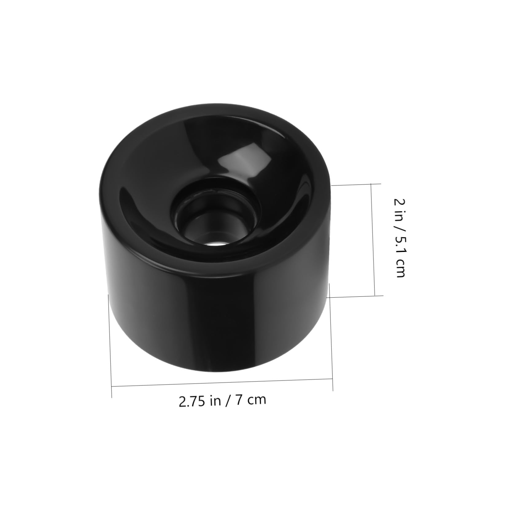 Toddmomy Rueda De Skate Junta Patinetas para Ruedas Agarre Rueda De Poliuretano Rueda Elegante Black PU