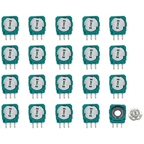 Onyehn 20pcs Replacement Trimmer Potentiometer Sensor for Xbox One,PS3,PS4 Switch Pro Controllers,Gasket Repair Parts for Thumb Stick Analog Joystick Cover