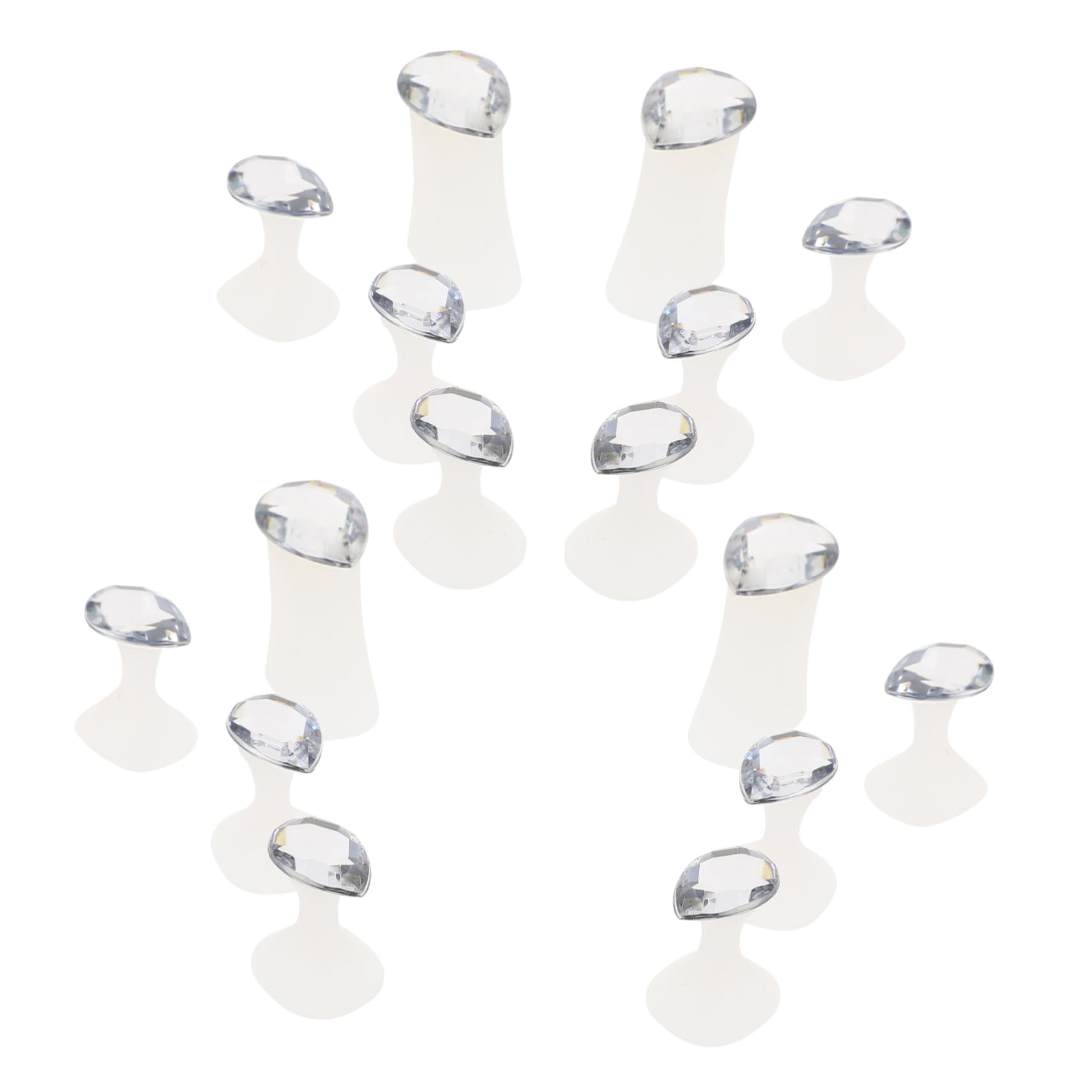 Gogogmee 16Pcs Silicone Nail Art Toe Separators for Comfortable Foot Spacers for Manicure Use and Toe Dividers for Home Salon