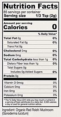Miniatura 5 de Anthonys - Extracto de hongo rojo orgánico Reishi en polvo 6 onzas extracto 4 a 1 sin gluten sin OMG