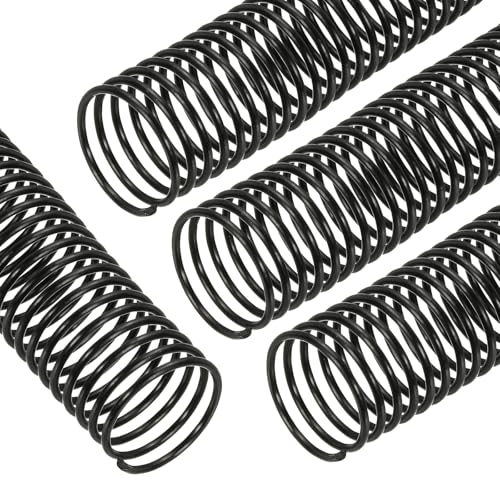 Spirales de reliure pas 4:1 noir PATIKIL pour les cahiers de classe