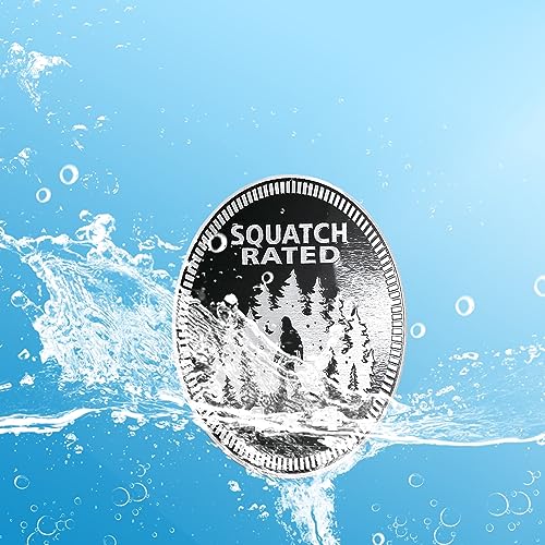 Image of Squatch 2 PCS 4 x 4 Metal Automotive Badge, 3D Round Metal Car Badges Emblems, Compatible with Jeep Wrangler Vehicles Trucks SUV RV