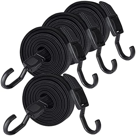Bike Rack Straps 2 Pieces Bungee Cords With Hooks, Bike Bungee Cord, Motorcycle Bungee Motorcycle Luggage Straps