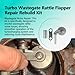 Turbo Wastegate Rattle Flapper Repair Rebuild Kit Compatible with GOLF MK6 GTI Audi IHI RHF5 2.0T RHF5H A3 A4 A5 Q3 Q5 TT Quattro 2009 2010 2011 2012 Replaces for 06J145713L