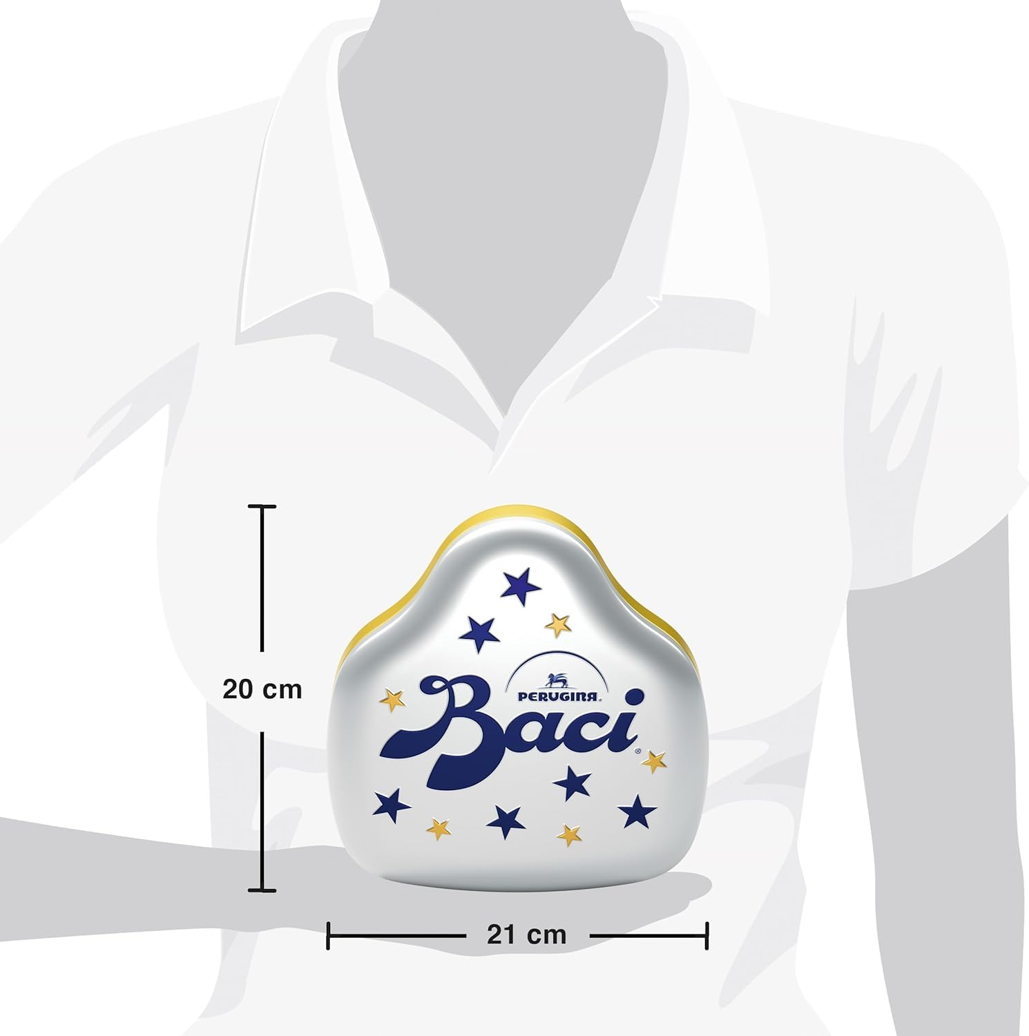 Italian Gourmet Baci Pralinen mit Haselnussfüllung, Zartbitterschokolade mit Gianduia-Füllung, Geschenkdose, 3x150g, 12 Stück+ Italian Gourmet Polpa