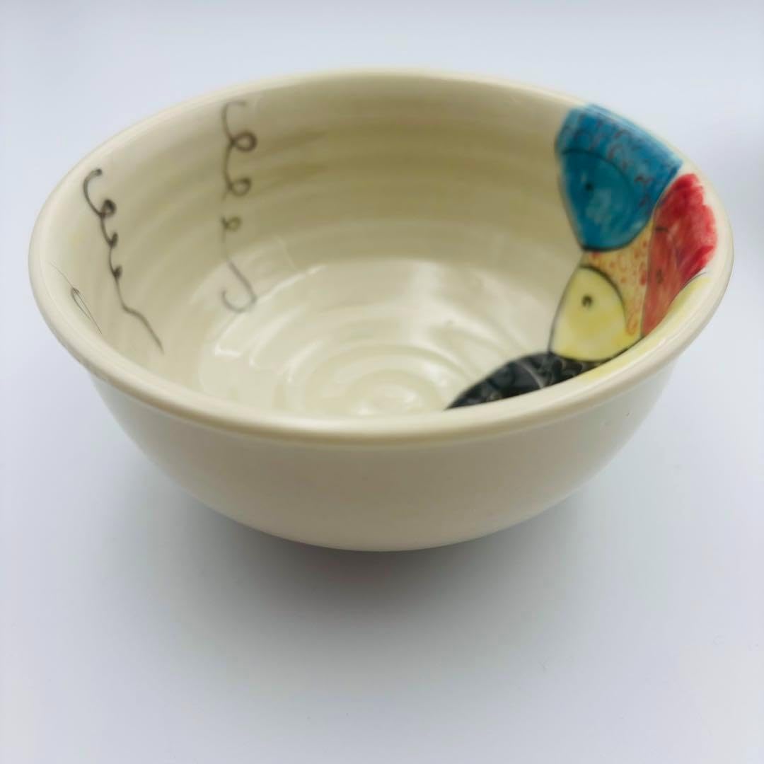 青緑色の陶器製茶碗2個セット 高麗青磁 柏岩陶窯 茶碗