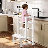 Thicker Upgraded Design: Enhanced with thicker steel tubes, our new children's ladder ensures superior stability and minimizes tipping risks for safe climbing. Sturdy and Stable Design: No worries about tipping or tilting with our step stools, provid...
