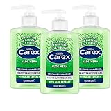 Carex Aloe Vera Hand Sanitiser Gel 300ml – Pack of 3 | Kills 99.99% of Bacteria & Viruses | Contains 70% Alcohol with Aloe Extract | Quick Dry