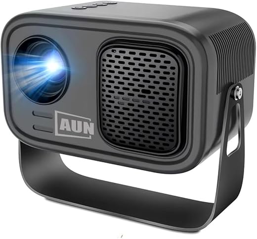AUN Q1 Max Free Style 270° Rotatable Smart Projector for Home 4K & 1080p Support, 9000L Android 11 WiFi Bluetooth 720p Native YouTube Netflix…