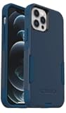 iPhone 12 & iPhone 12 Pro Commuter Series Case - Bespoke Way (Blazer Blue/Stormy SEAS Blue), Slim & Tough, Pocket-Friendly, with Port Protection