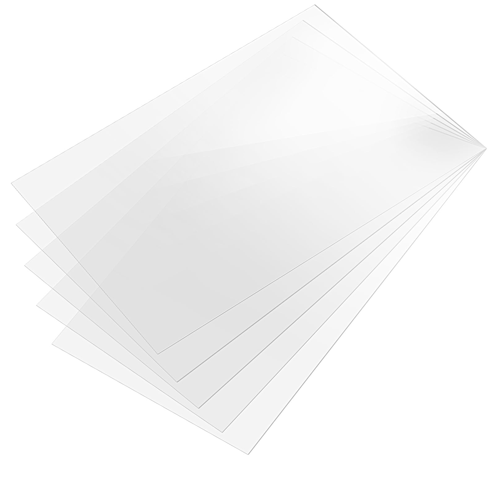 12 Lastre Acriliche Trasparenti A4-297 x 210 x 2 mm - Pannelli in Acrilico per Cornici Foto, Display, Pittura e Progetti Fai da Te
