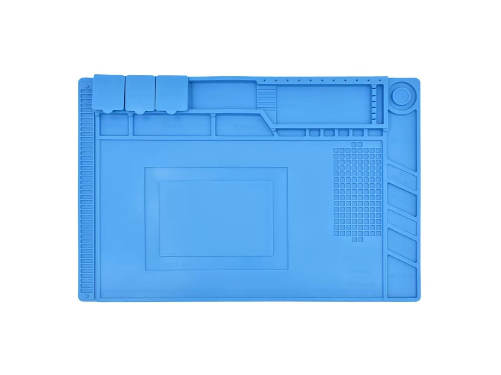 Monte Lua Isıya Dayanıklı Silikon Tamir Onarım Lehim Matı Pedi Magnetli-Antistatik (45X30 Cm), Tamir Matı