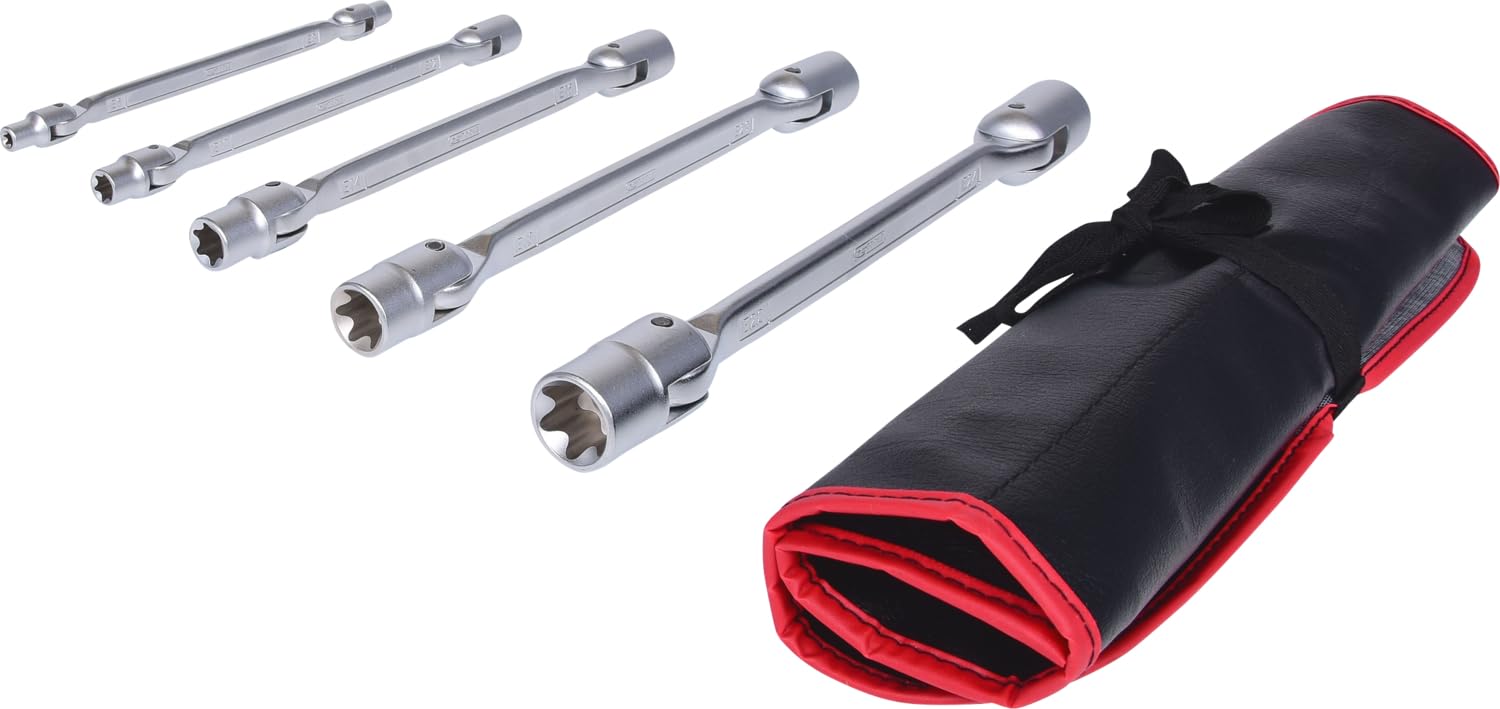 KS Tools 517.0340 Zestaw podwójnych kluczy przegub Torx-E, 5-szt, E6xE8-E22xE24