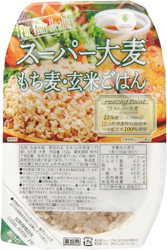 城北麺工 スーパー大麦もち麦玄米ごはん 150g×12個のサムネイル