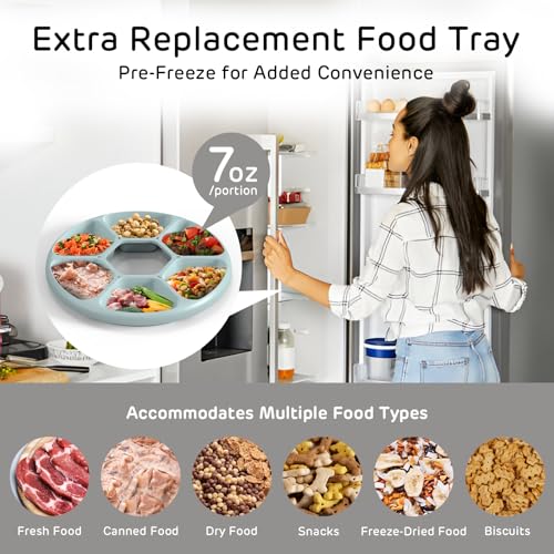 Ipettie Brioche Automatic Wet Food Feeder For Pets - True 6-Meal Cordless Fresh Can Dispenser With Two Ice Packs, Perfect For Newborn Senior Sick Cats And Small Dogs thumb #7