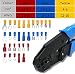 Conectores Eléctricos, 480 piezas Terminales Faston Aislados Eléctricamente, Se Incluyen Anillo, Bala,...