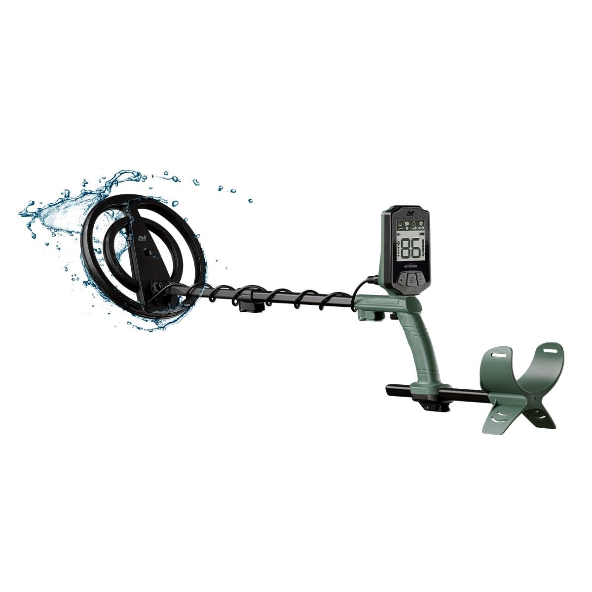 Détecteur de métaux Professionnel Tout-Terrain Minelab X-Terra Intrepid pour Adultes et Enfants - avec Bobine étanche - 2 Modes de détection et Identification Claire des cibles