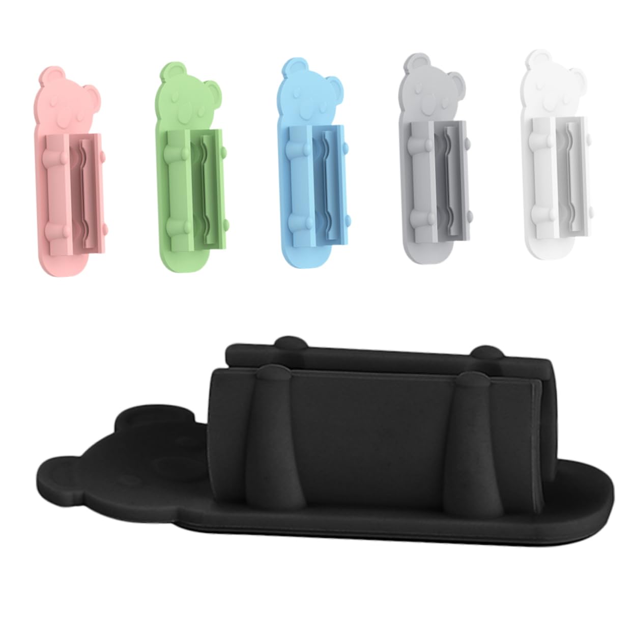 TEHAUX 30piezas Soporte De Bolígrafo Adhesivo De Silicona Para Escritorio Portalápices Multifuncional Para Oficina y Escuela Clip Para Lápices y Marcadores