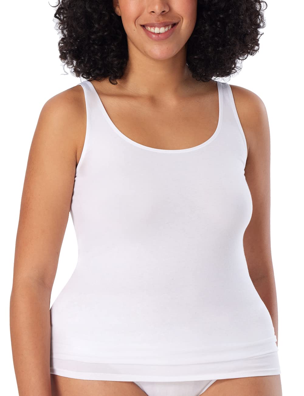 Schiesser Women's 2 Pack Organic Cotton Vest 95/5 Organic