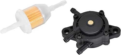 Bomba de combustible con filtro compatible con B&S 808656 808492 compatible con Kohler 24 393 04-S 24 393 16-S compatible con motor Kawasaki