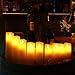Flameless led Candles Flickering Light Pillar Battery Operated Votive Halloween Decoration Real Smooth Wax Dancing LED Flames Remote Control with Timer and 10-Key (Ivory) Set of 9