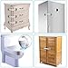 4PCS Baby Safety Cabinet Locks, Child Proof Lock for Drawers, Cabinets, Ovens, Refrigerators, Toilets, Doors and Appliance - Use Safety Lock Adhesive with Adjustable Strap and Latch System