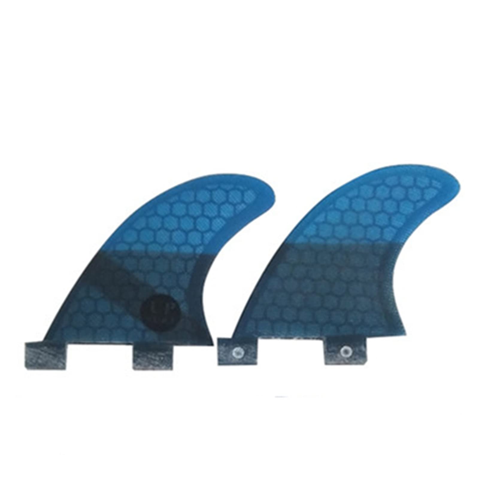 Aletas de Surf de Fibra de Vidrio Honeycomb Double Tabs en Color Morado para Longboard