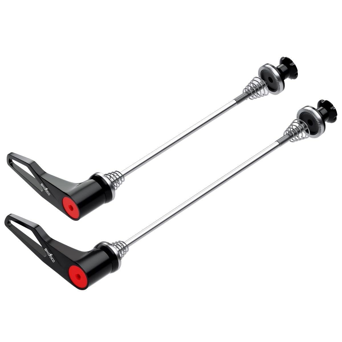 BIKOOCO Ultra High Strength Titanium Alloy Bike Axle Skewer Set for Quick Release - 100mm Front/130mm Rear for Road Bike &100mm Front/135mm Rear for