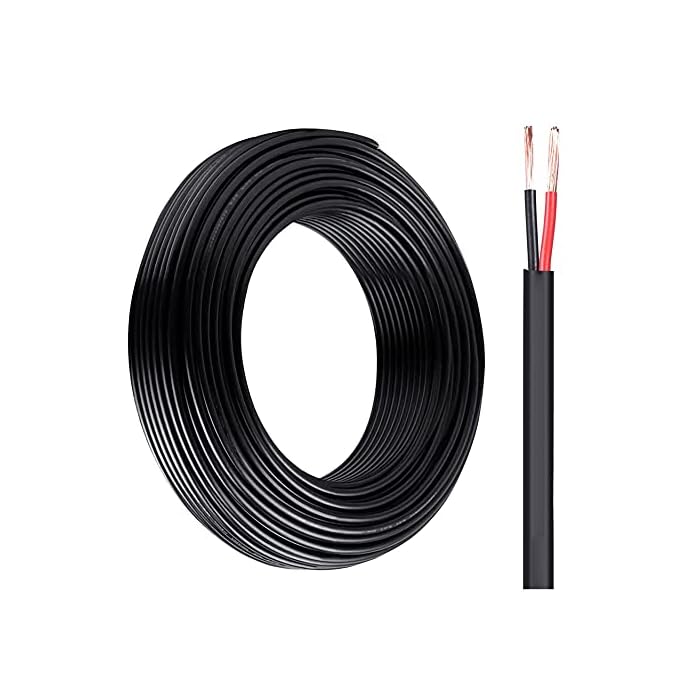 Buy ROYFACC 18 Gauge Electrical Wire 18 AWG 2 Conductor Red Black Power