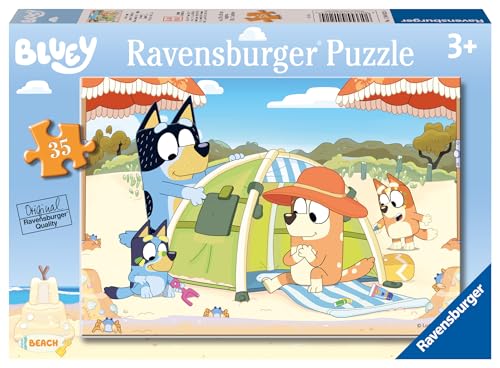 Ravensburger Bluey Beach Day 35 Piece Jigsaw Puzzle for Kids Age 3 Years Up - 2024 Edition