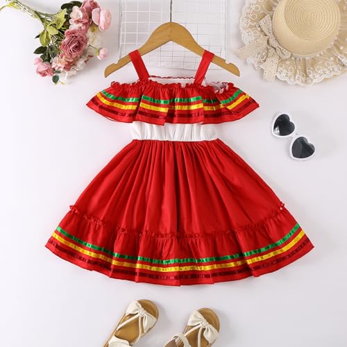 Toddler Girls Mexican Dress Cinco de Mayo Ethnic Dress2
