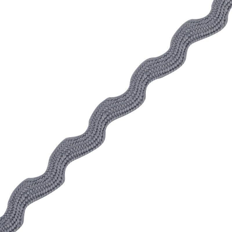Narrow RIC Rac 4.5mm Wide Ribbon & Trimming for Sewing - Ribbons, Decorative Trimmings, Craft Ribbons & Trims,Fabric Edging, Christmas, Sewing & DIY Projects (Silver, 5m) -Craft Queen LTD