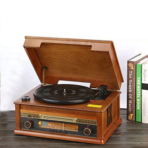 Gramophone en Bois Gramophone Antique rétro LP Tourne-Disque Vinyle Ancien Style Tourne-Disque Lecteur CD Radio Bluetooth - Les Beatles, Paul McCartney, John Lennon, RIngo Starr, George Harrison Gramophone en Bois Gramophone Antique rétro LP Tourne-Disque Vinyle Ancien Style Tourne-Disque Lecteur CD Radio Bluetooth – Image 3
