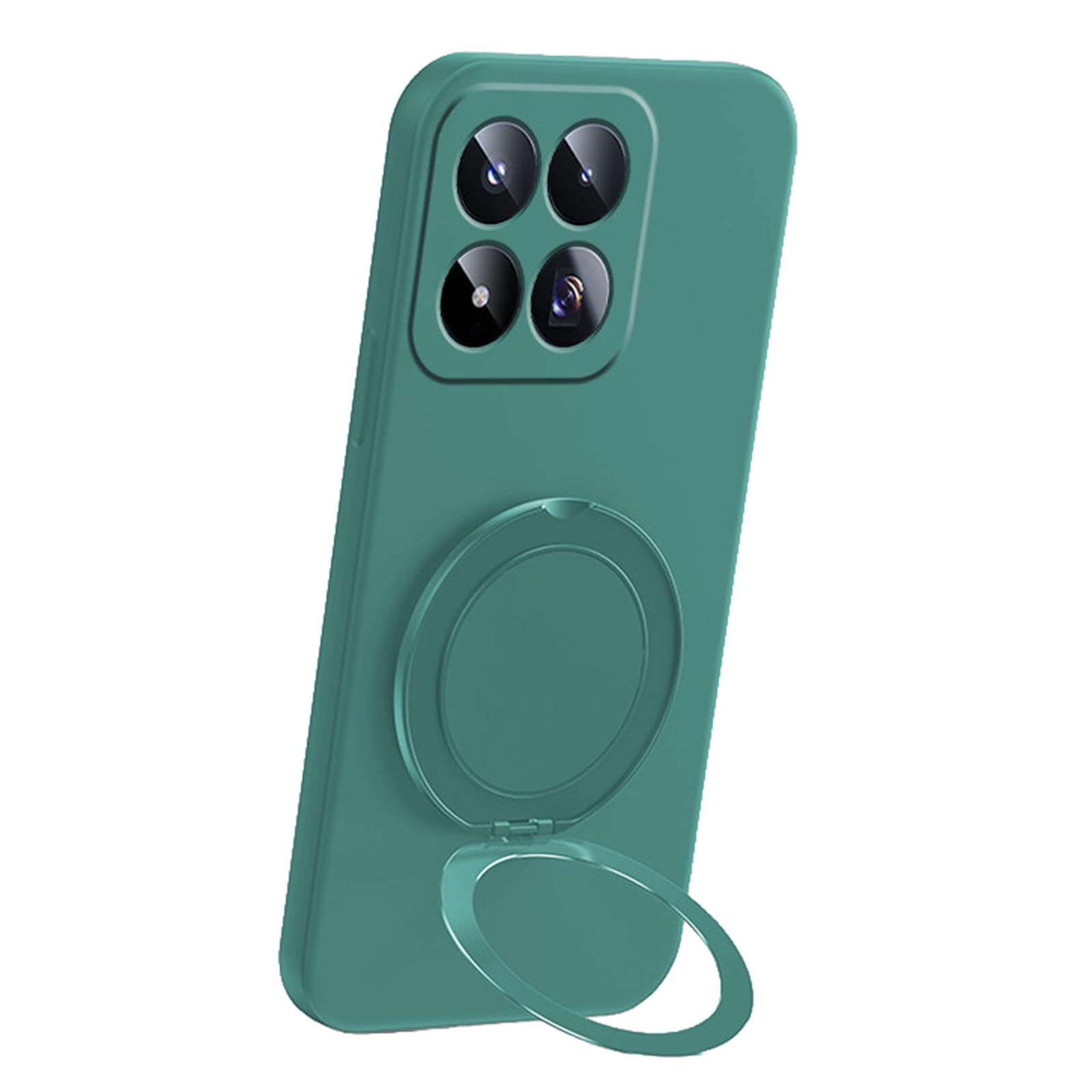 Fdujinh Bronze Case For Xiaomi 17Max, Swivel Ring Kickstand Cover Camera Protection Shockproof Soft Silicone Shell,,17Max