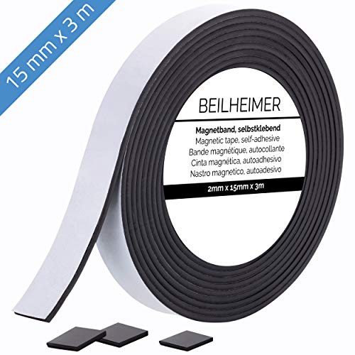 Nastro di segnalazione scrivibile magnetico bianco - Larghezza da 40 a 50 mm - Maul