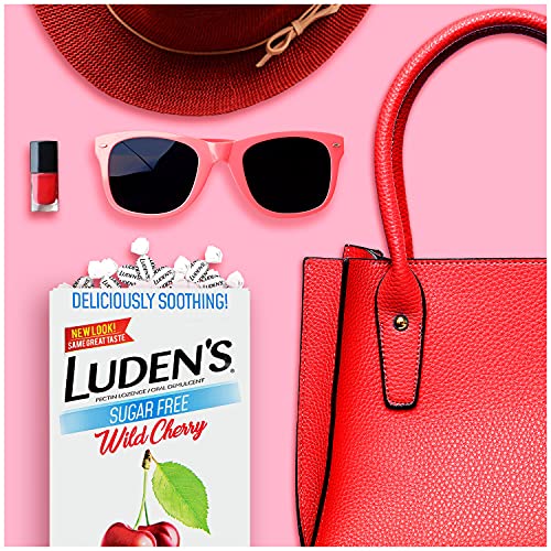 Ludens Throat Drops, Sugar Free Wild Cherry, 25 Count #TOP5