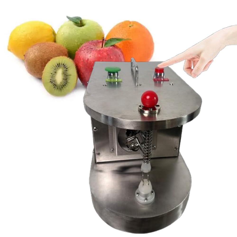 ShaiVrissian Commercial Automatic Electric Fruit Peeler,Auto Rotating Peeling Machine,5-Second Quick Peeling,Pin-Style Fixture,For Orange,Lemon,Potato,Mango,High Efficiency