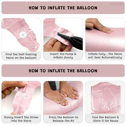 Image of KatchOn Pastel Pink 5 Balloon Number - 40 Inch | 5 Birthday Decorations