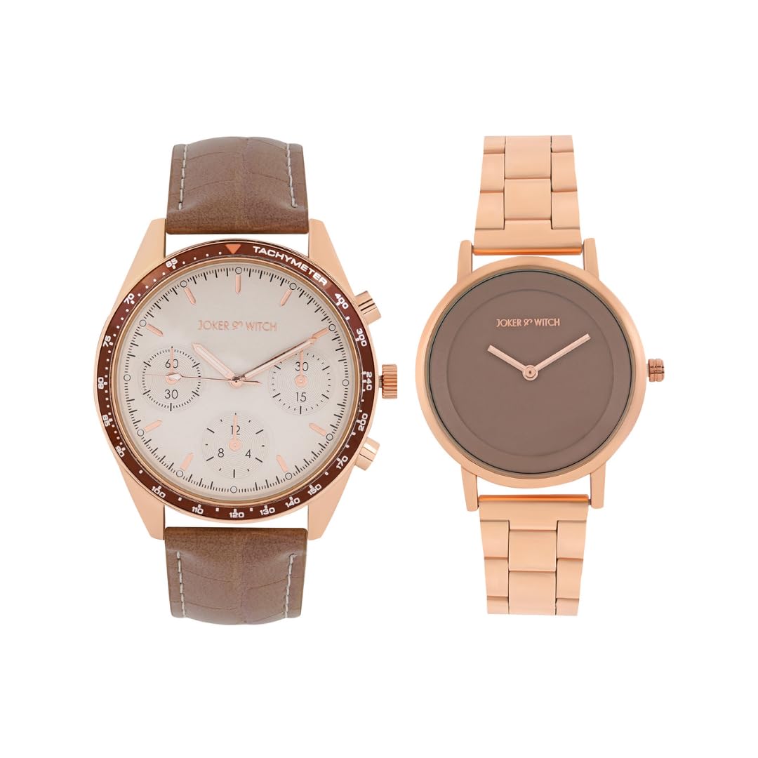 Joker & Witch Stainless Steel Elizabeth And Mr. Darcy Couple Analog Watches, Dial Color-Brown, Band Color-Multi-Color (B0CVL3JPKM) Amazon Price History, Amazon Price Tracker