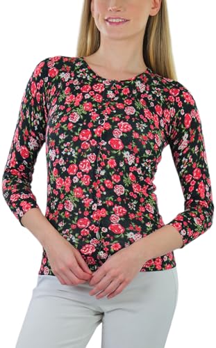 Image of ToBeInStyle Women's Long Sleeve Button Down V-Neck Cardigan