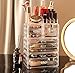 Cq acrylic 4 Pack Clear Make up Organizer Countertop,Stackable 9 Drawers Makeup Storage,Cute Vanity Organizers for dresser Hair Clip,Jewelry,Beauty Product Desk and Bathroom Organizers and Storage