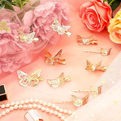 Willbond WILLBOND-PEN0496 24 Pieces Halloween Butterfly Hair Clips Metal Butterfly Hair Clamps Metallic Hollow Butterfly Hairpins Clips Hair Accessories thumb #2