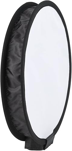 Estink Difusor de softbox redondo, 15.7 in15.75 pulgadas, de nailon, portátil, difusor de flash de estudio, caja de luz plegable de forma redonda,
